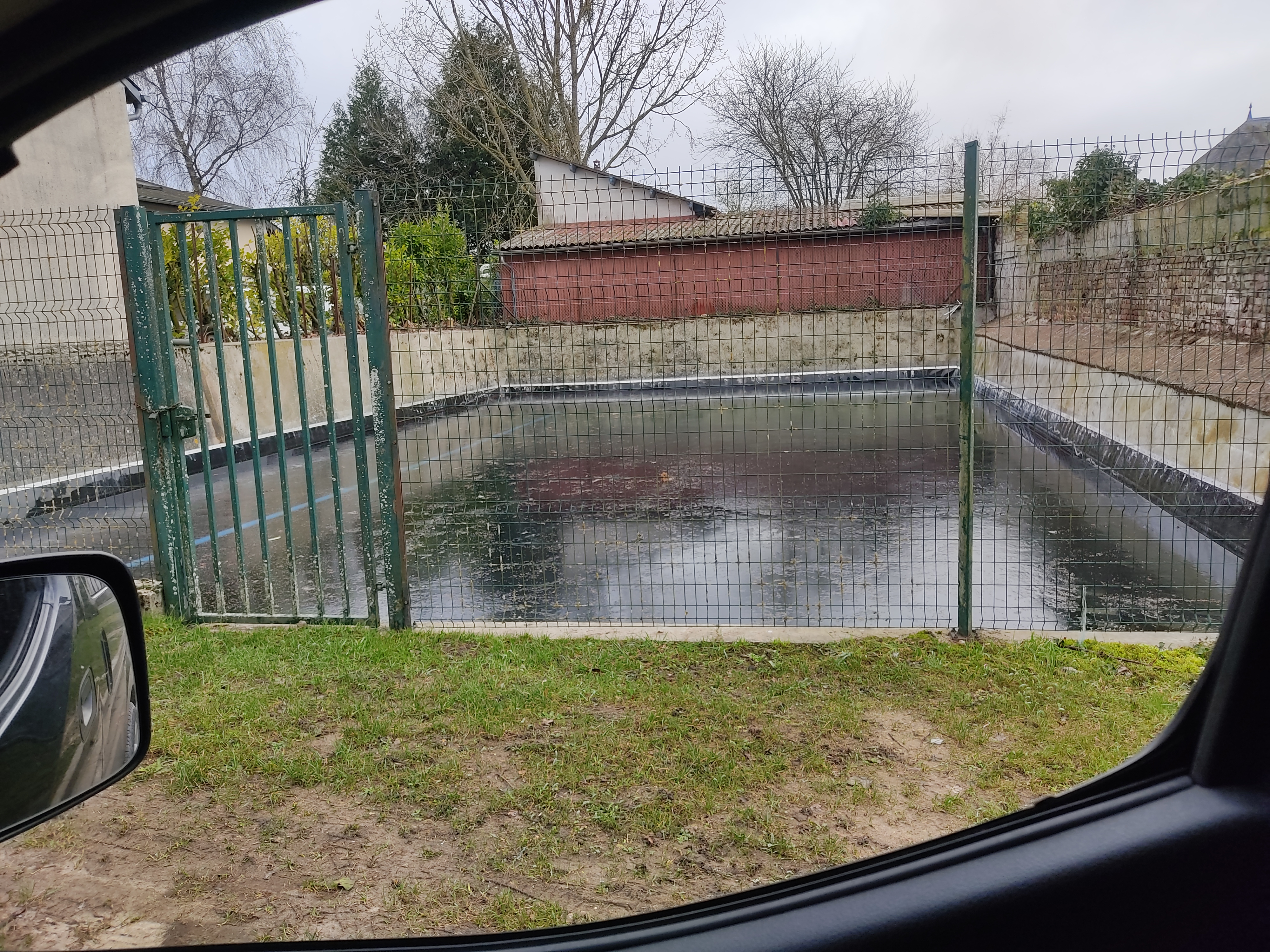 Nouvelle étanchéité sur mare béton. DPT 60